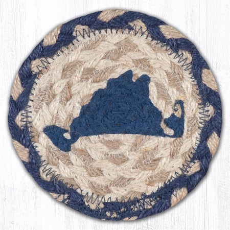 Palacedesigns 5 x 5 in. Marthas Vineyard Printed Coaster Round Rug PA2842502